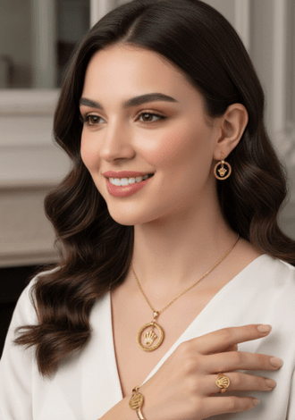 Custom Arabic Initial Necklace