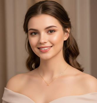 Custom Arabic Initial Necklace